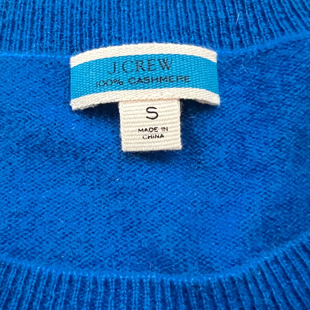 J Crew cashmere sweater.